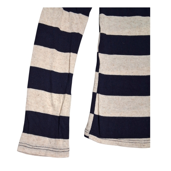 Papermoon Striped Navy Blue - Beige Pullover Sweater Womens XS - Picture 4 of 8
